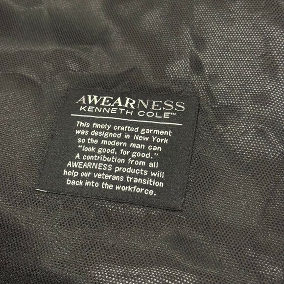 Awearness Kenneth Cole Black 5 Button Suit Dress Vest Extreme Slim Fit Men’s Sma - Picture 6 of 6